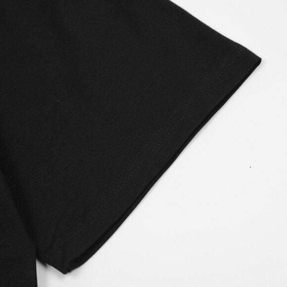 Black Short-Sleeved T-Shirt With Cute Little Boy Print Acme De La Vie - Picture 6 of 6